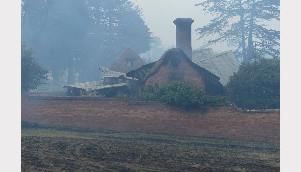 The Chepstowe fire. PICTURES: ADAM TRAFFORD.
