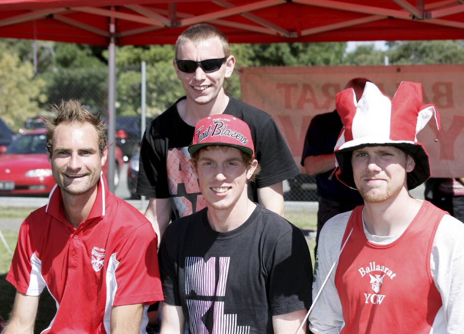 Ballarat YCW teammates Nic Van Raaphorst, Matthew Blood, Alex Howard and Aaron Green      