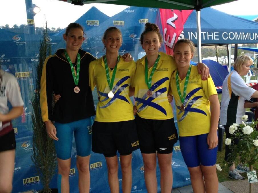Maaike Vrij, Winona Hoffman, Hayley Tucker, Ella McCahon - Ballarat Gold's  girls' 400m medley relay team