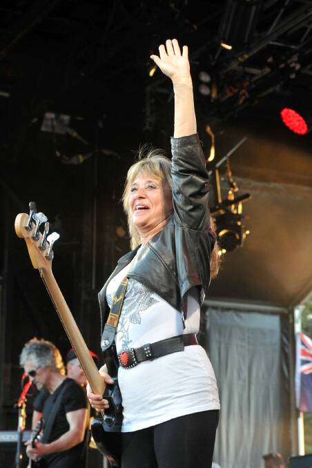 Suzi Quatro at the Red Hot Summer Tour. PIC: Lachlan Bence