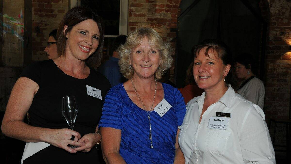 Susie Davis, Robyn Milroy, Robyn Perkins at the pamper and party night.