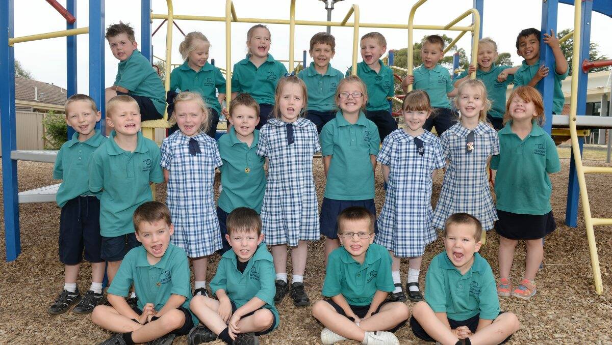 Caledonian primary School. Back- Caden Duffin-Bolt, Tanzy Coolen, Georgia Eastwell, Max Bishop, Brodie Glare, Joel Elford, Bronwyn Kirk and Aditya Naga Middle- Daniel Smith, Josh Lancashire, Jessica Lockett-Ford, Wallace Scott, Laine Murphy, Cheyanne Stephens, Beth Perrin, Megan Robinson and Claire Watson Front- Cooper Watts, RJ Zuecker, Riley Sanders and Micah Wright