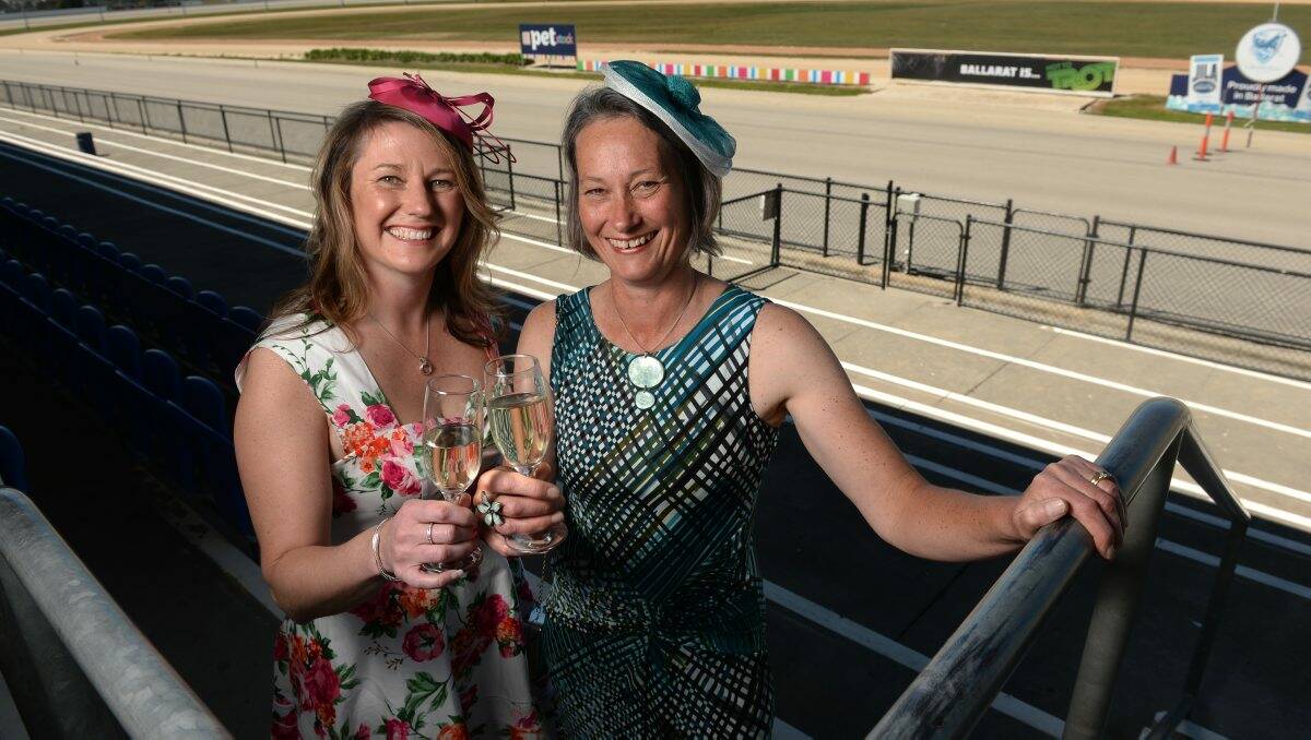Fiona Elsey Cancer Research Institute fundraising Melbourne Cup lunch at Ballarat Trotting Club. Virginia Mahony, Heather McBean