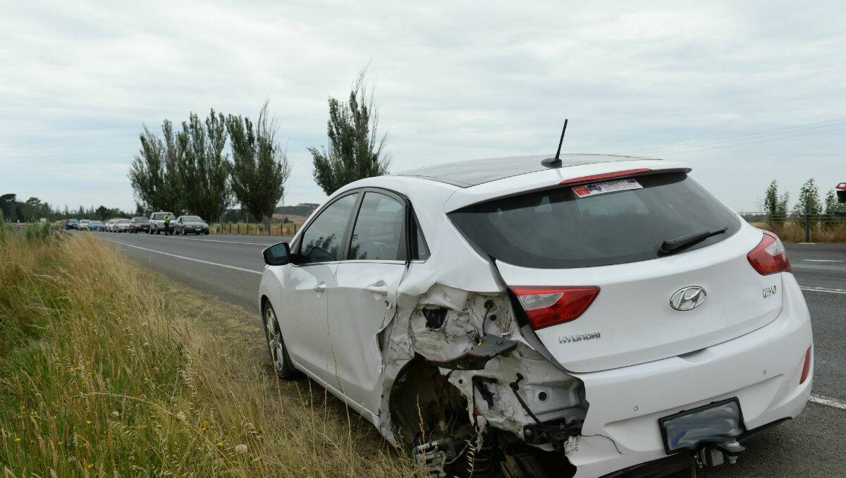 One of the vehicles involved the smash. PIC: Adam Trafford