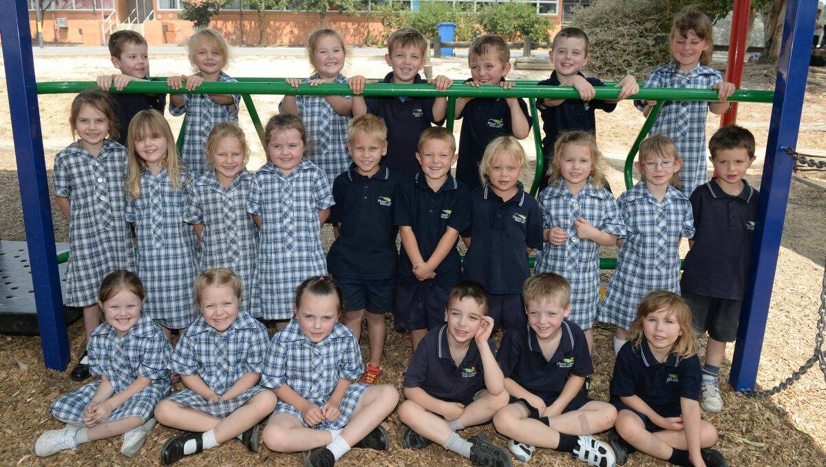 Mt Clear Primary School. Back- Jack Dwyer, Isabelle Duin, Isabelle Forbes, Bailey Bramich, Tyler Arrow, Thomas Alsop and Milly Aitken Middle- Imogen Ford, Amelia Eppingstall, Taisha Davey, Abby Hughes, Jack Farnsworth, Ayden Cameron, Lillymae Crawford, Lily Barker, Evelyn Axford and Dane Bolt. Front- Chelsea Elsen, Lily Hunter, Amahlia Hunter, Ryan Goularas, Luke Gallagher, and Emily Dart
