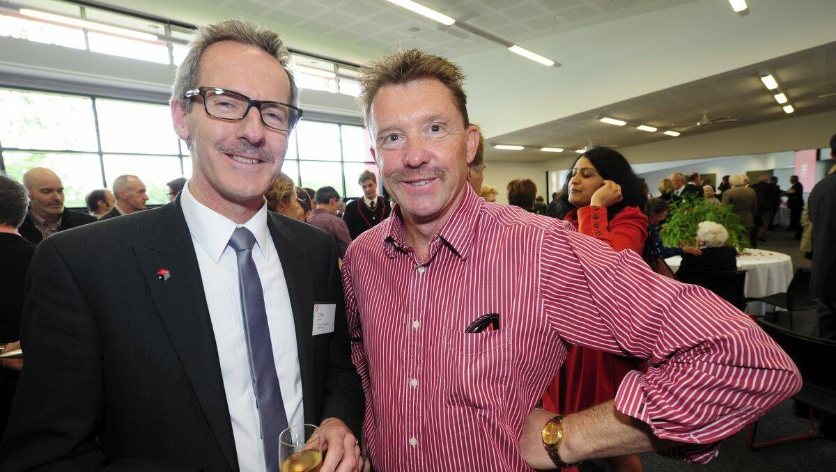 Chris Brown, Colin Esdale at Clarendon College 150th