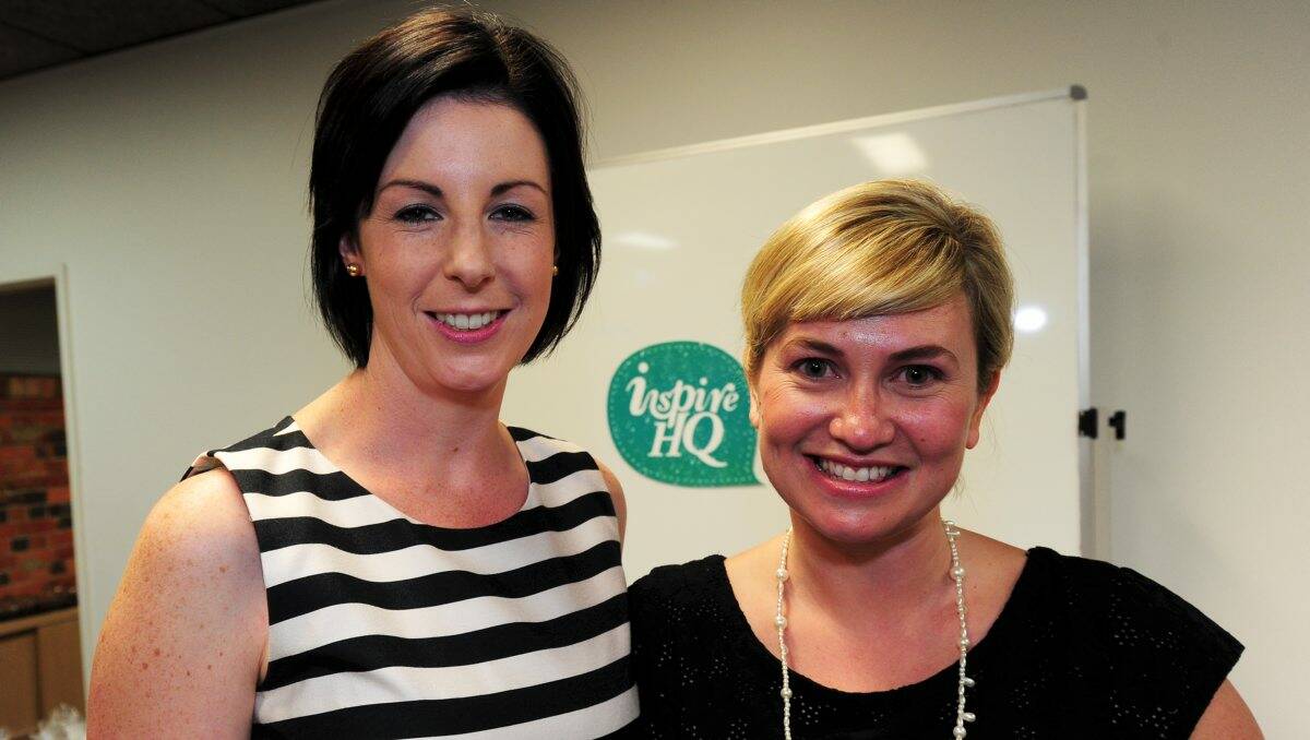 Ange Connor and Bec Djordjevic at launch of Inspire HQ