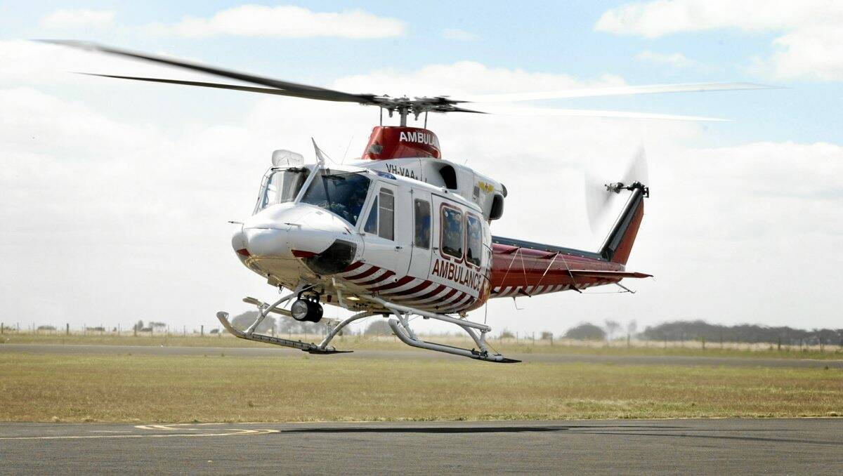 A Newstead man was airlifted to hospital yesterday, but died a short time later.