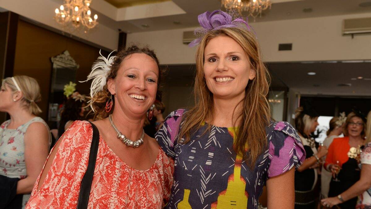 Karly Quick and Andrea Molan of Ballarat - Lydiard Wine Bar 'Frock & Filly' Luncheon