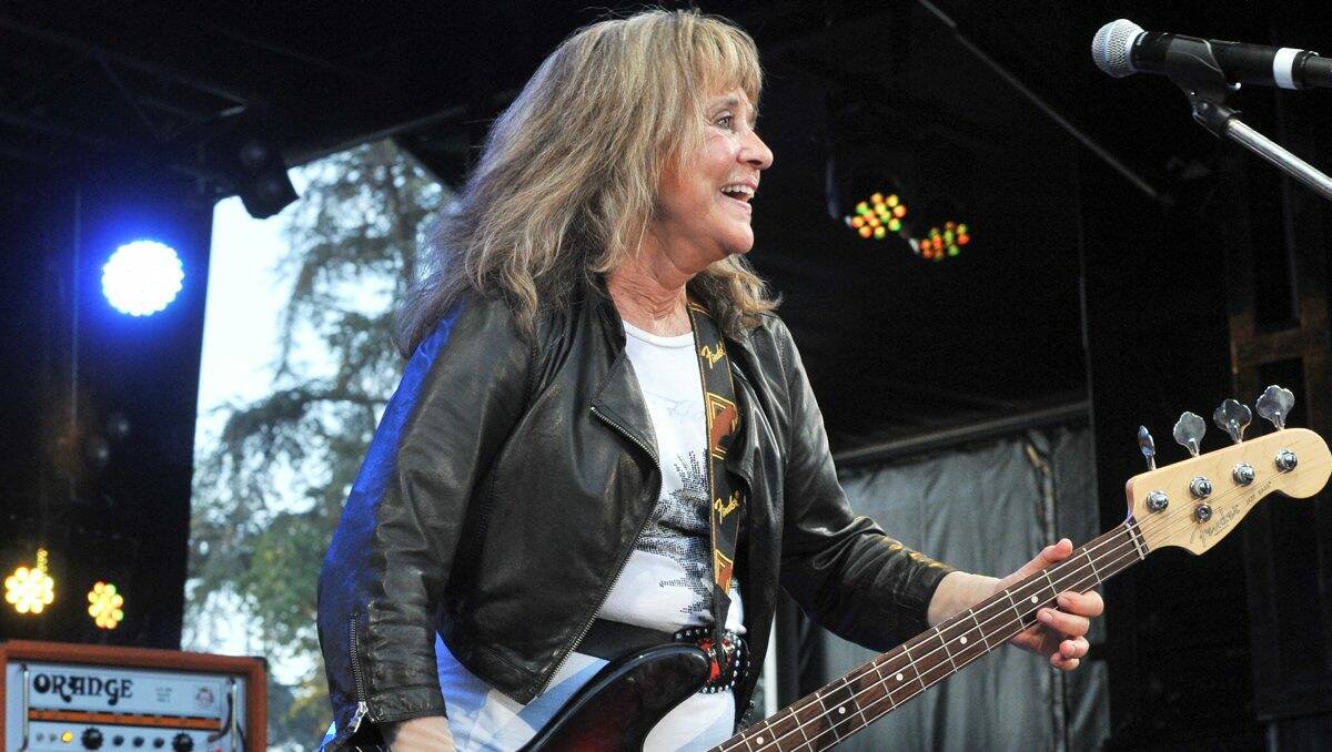 Suzi Quatro at the Red Hot Summer Tour. PIC: Lachlan Bence