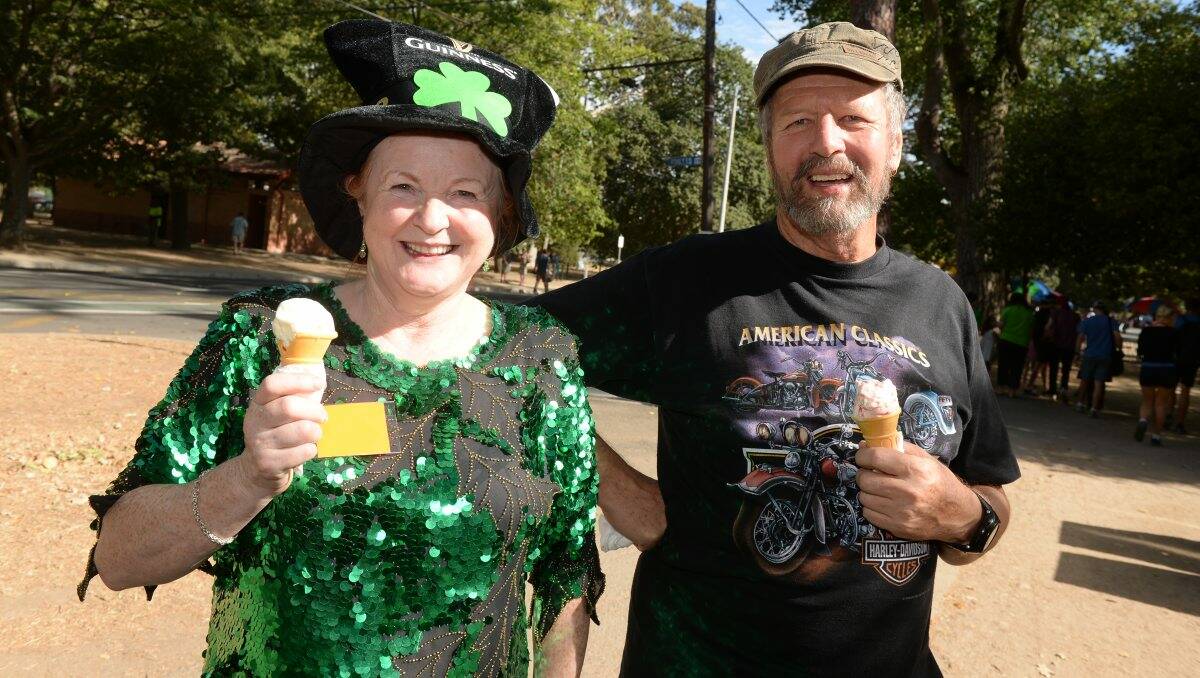 Noreen Lynch and Max Keating at The Courier Begonia Parade. PICTURE: KATE HEALY