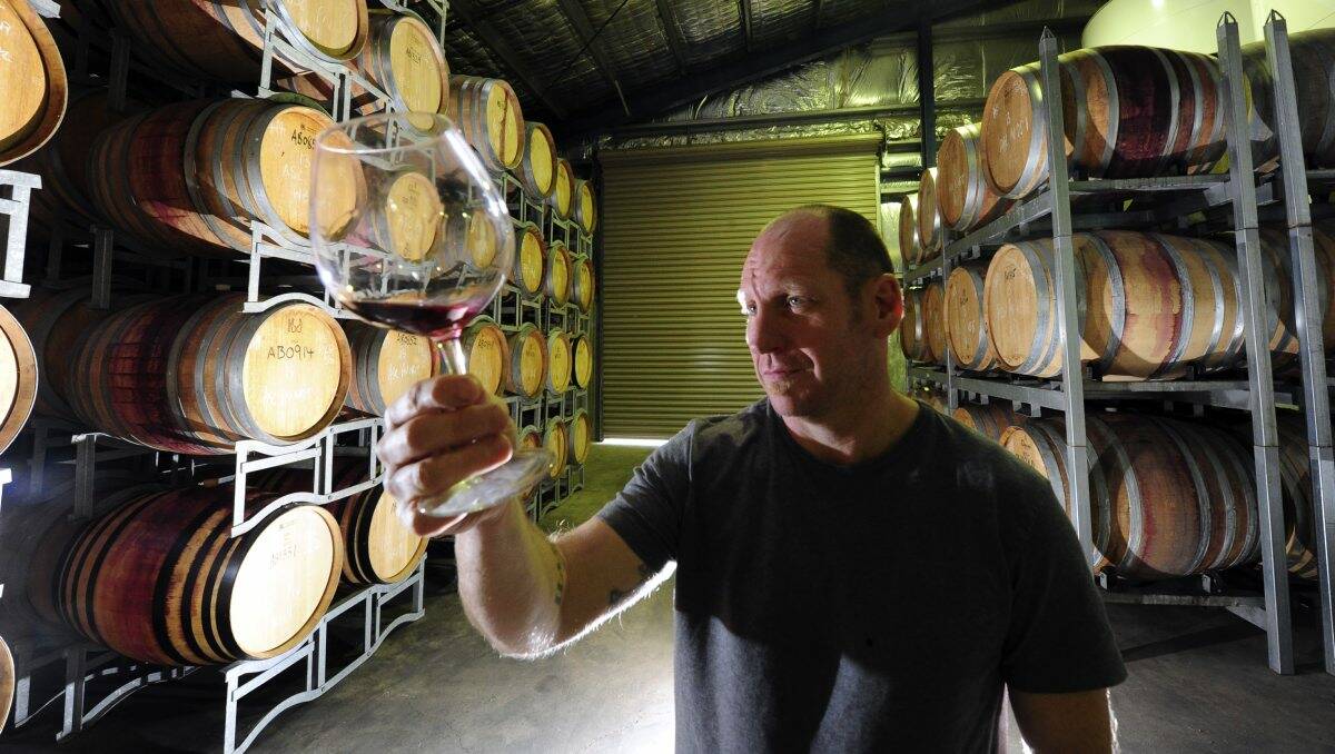 Walsh is part of a local winemaking trend embracing pinot noir. PICTURE: JEREMY BANNNISTER