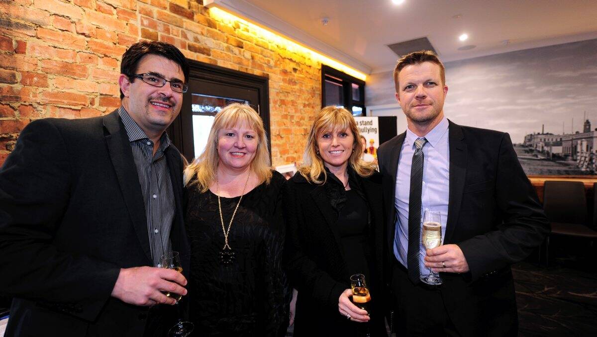 Brad and Andrea Eppingstall, Tracey and Rob Milne at Unbullyable book launch at Jackson's and Co