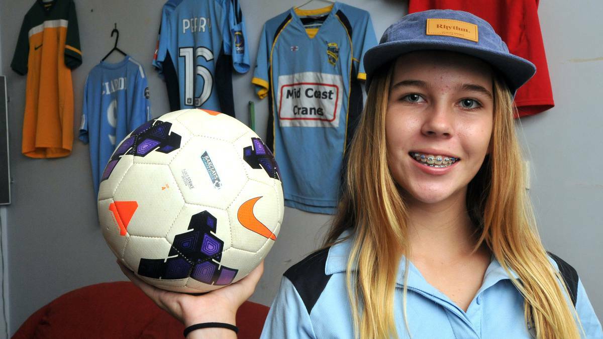 Port Macquarie's Natarsha Ciardi is a rising futsal and football star. Pic: PETER GLEESON