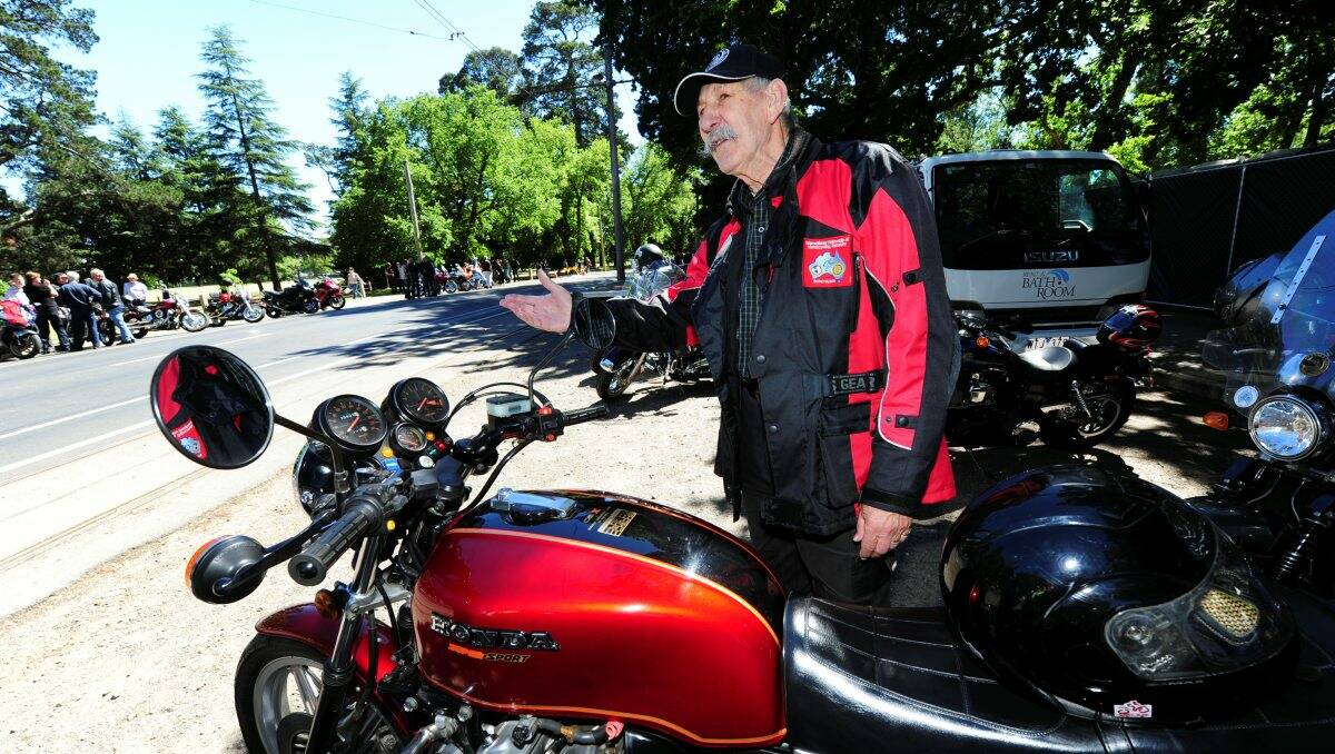 Participant Robin Nuttall at the Toy Run. PIC: Jeremy Bannister