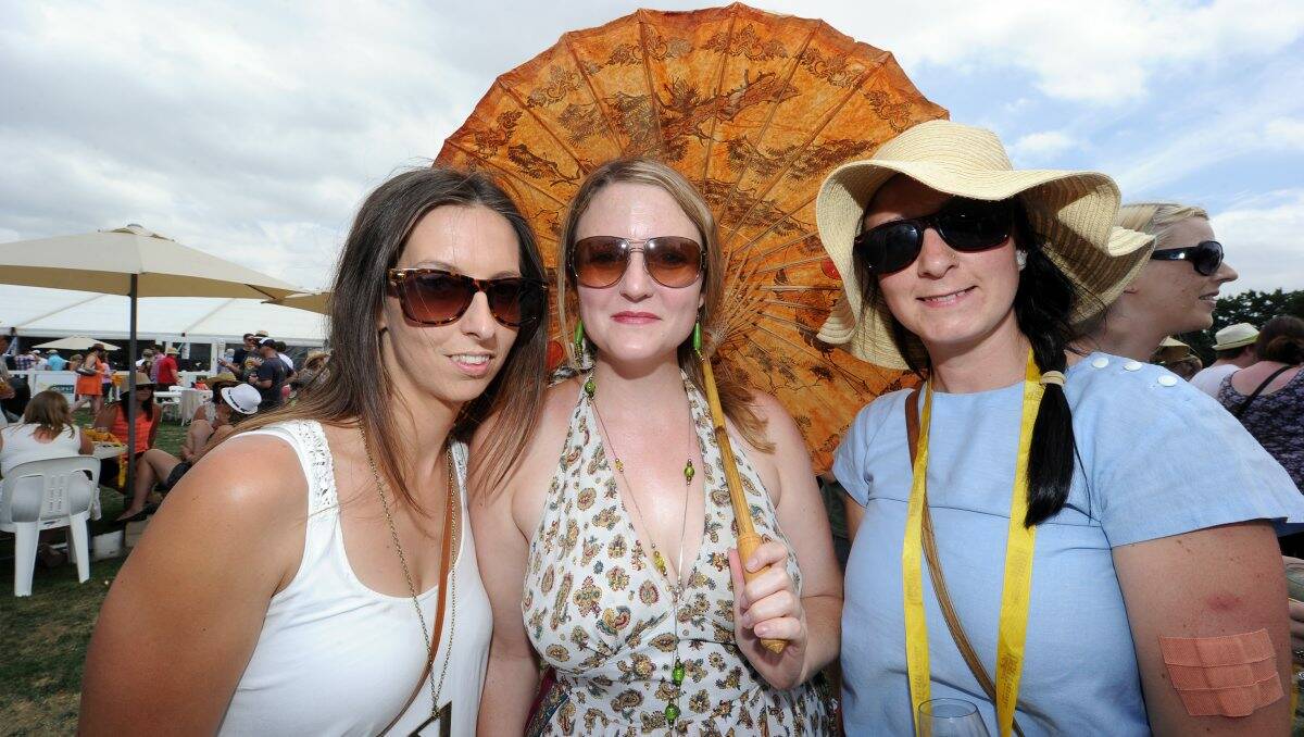 Shona Arber, Amy Wood, Laura Glenn at the Beer Festival.