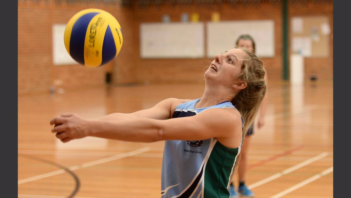 Ali Bilney - Ballarat High School - BAS Intermediate Girls Volleyball @ Loreto College PIC: ADAM TRAFFORD