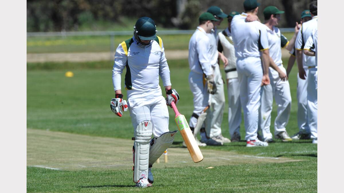 1st Cricket  naps-sebas v Ballarat Redan Ballarat Redan James Gribble. Pic Lachlan Bence
