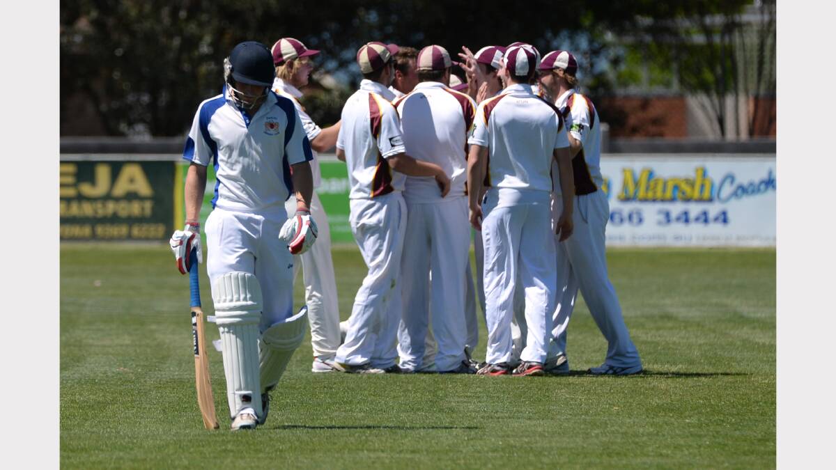 Tim Hughes - darley, run out - Cricket 1sts Darley V Brown Hill @ Darley PHOTO: ADAM TRAFFORD