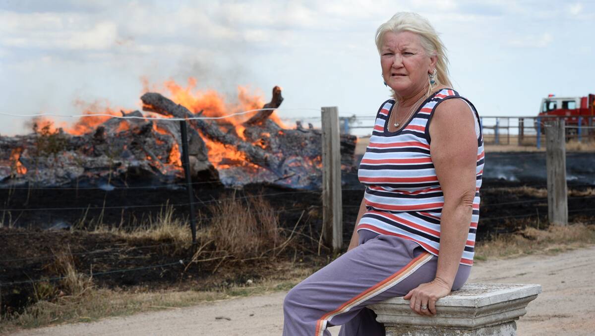 Katrina Fitzpatrick was asleep when the fire began not far from her home. Picture: Adam Trafford