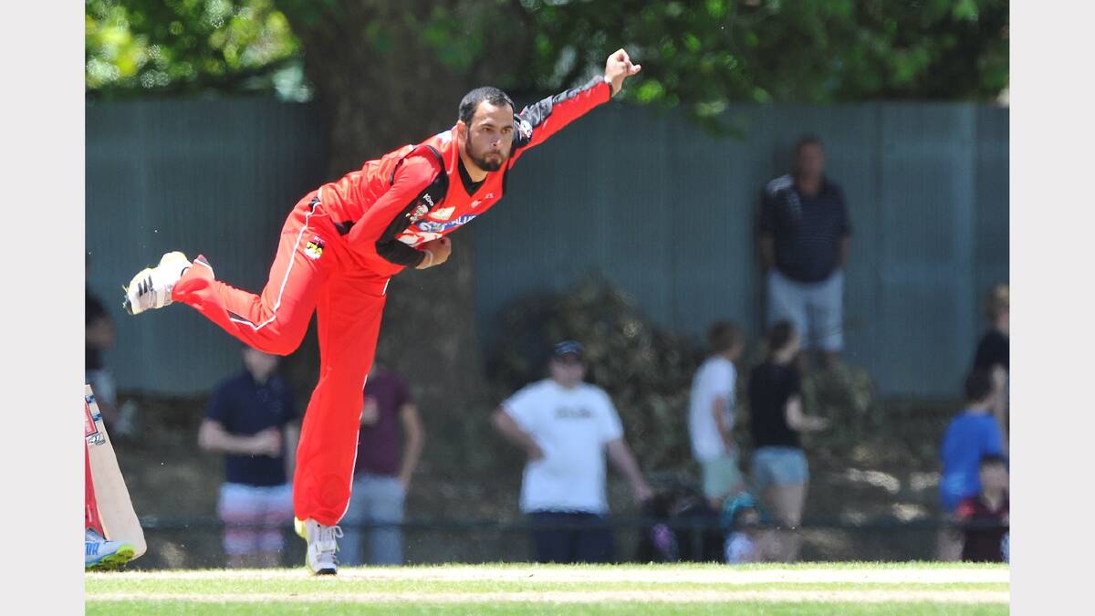 Fawad Ahmed Match 1 PIC: LACHLAN BENCE