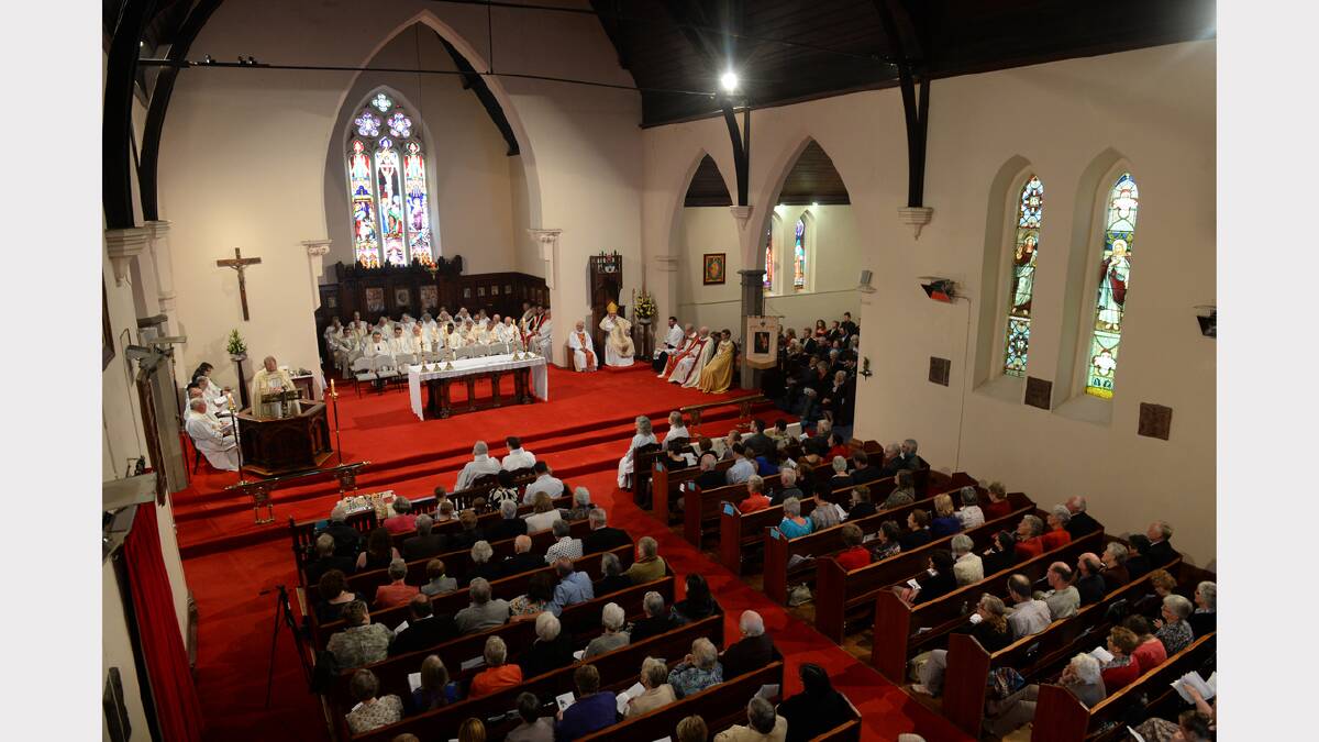 Huge crowds attended the ordination PIC: ADAM TRAFFORD