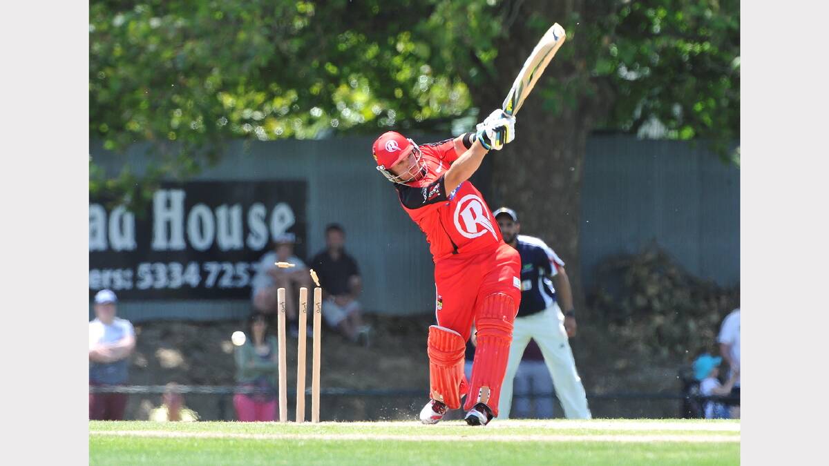Aaron Finch Match 1 PIC: LACHLAN BENCE