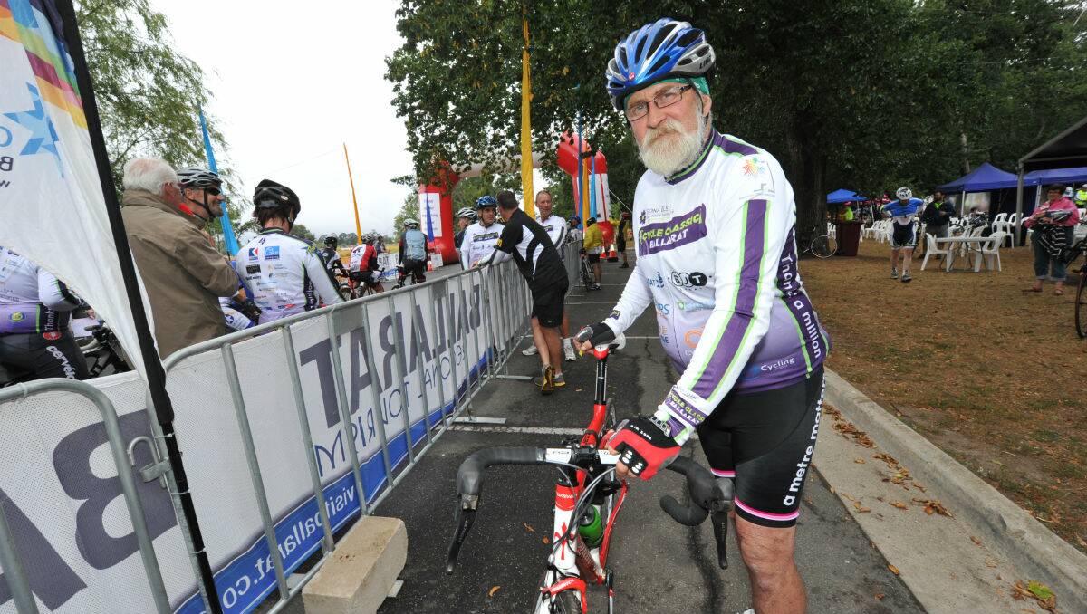 Gerard McAloon at the Ballarat Cycle Classic. PICTURE: JEREMY BANNISTER