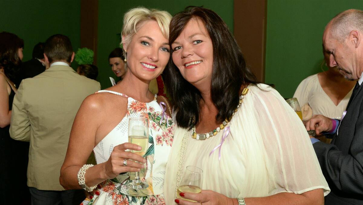 Victoria Armstrong and Kim Tol at the fundraiser for Aron Siermans. PICTURE: KATE HEALY 