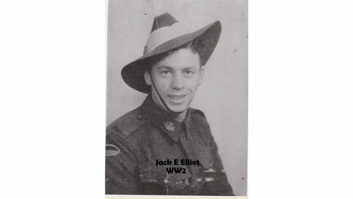 A photo of serviceman Jack E Elliot, sent in by reader Jen.
