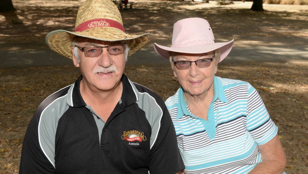 Bernie and Marj Clebney at The Courier Begonia Parade. PICTURE: KATE HEALY