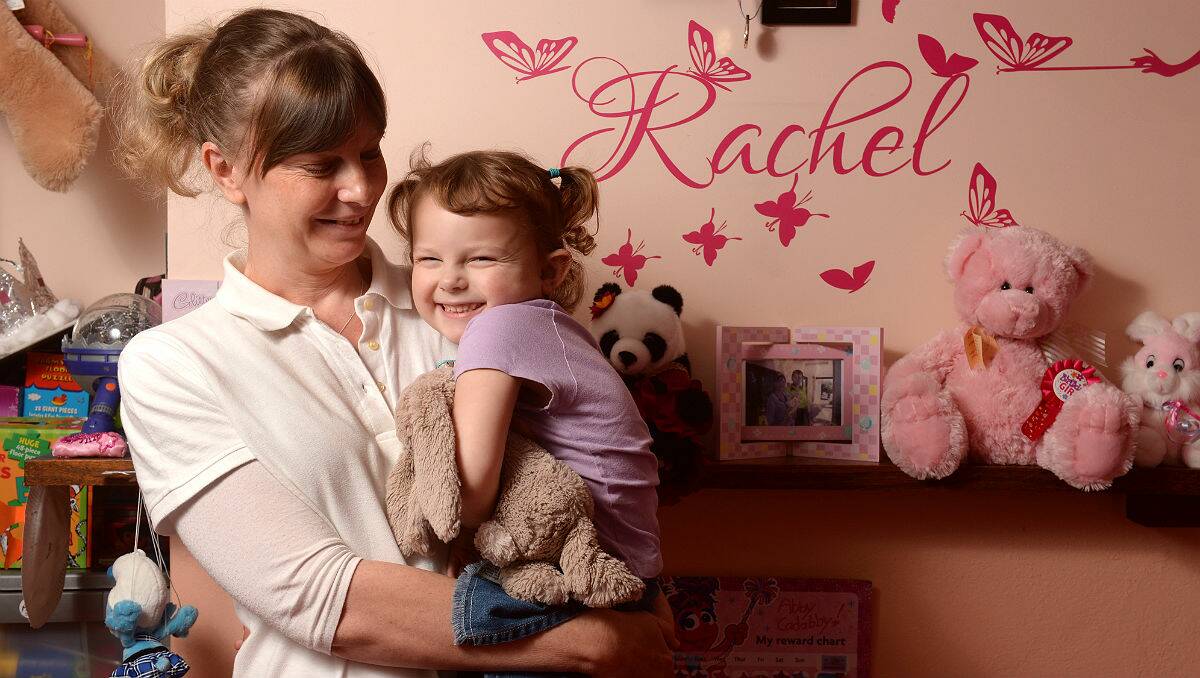 Vicky Robinson with her daughter Rachel who was born during the 2009 baby boom. PICTURE: ADAM TRAFFORD
