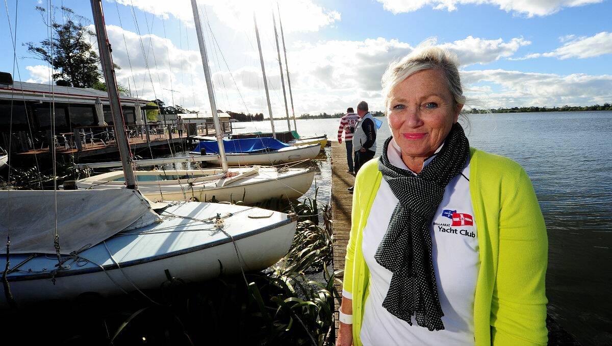 Lesley Davies is the first female commodore of the Ballarat Yacht Club. PICTURE: JEREMY BANNISTER