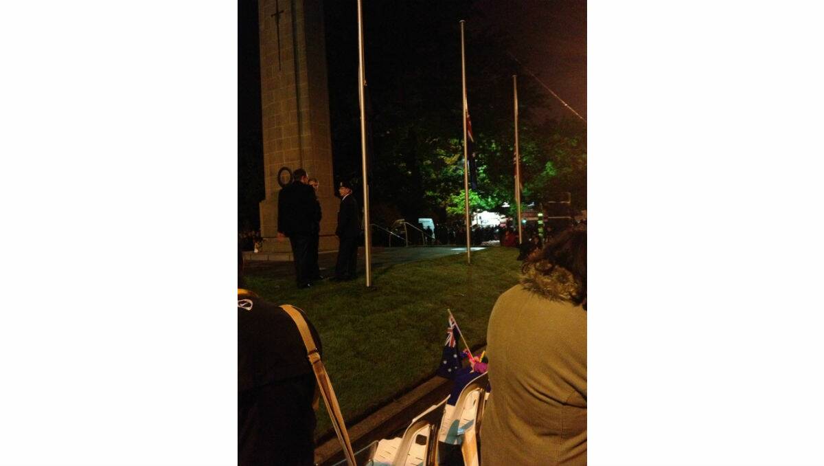 This morning's dawn service, sent in by Julie Bicknell.