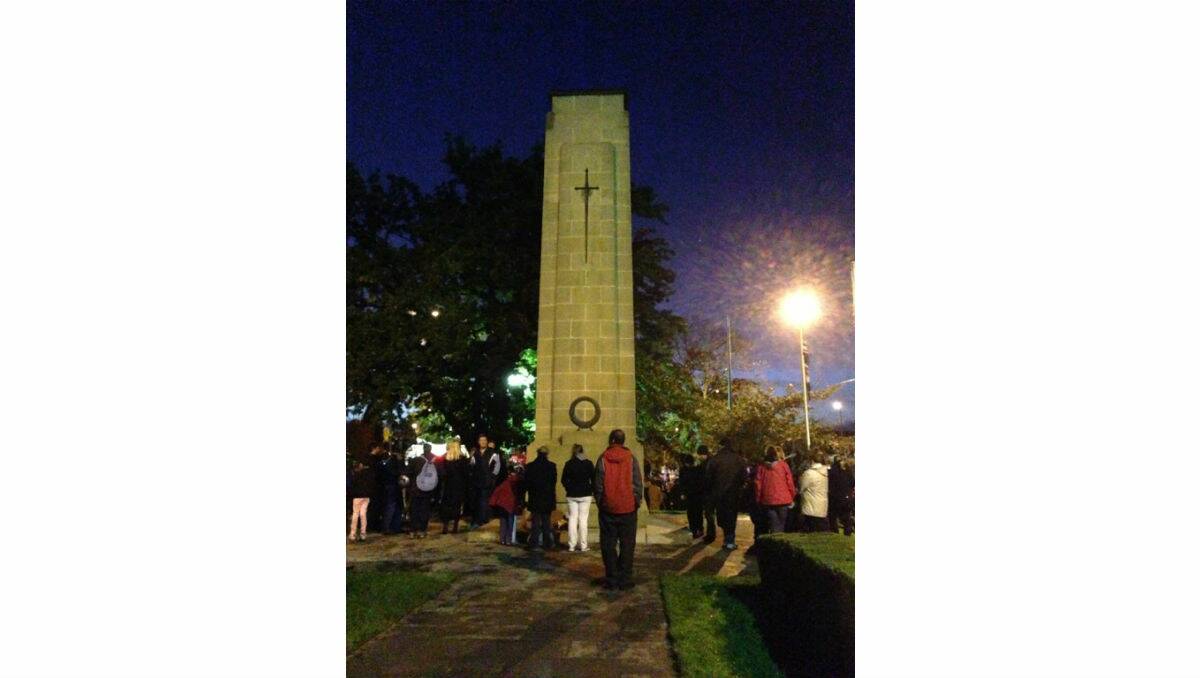 This morning's dawn service, sent in by Laura Ivens.