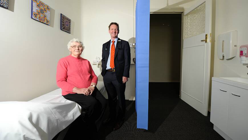 Dr Craig Carden (right) and one of his patients, Doreen Forbes. PICTURE: JUSTIN WHITELOCK