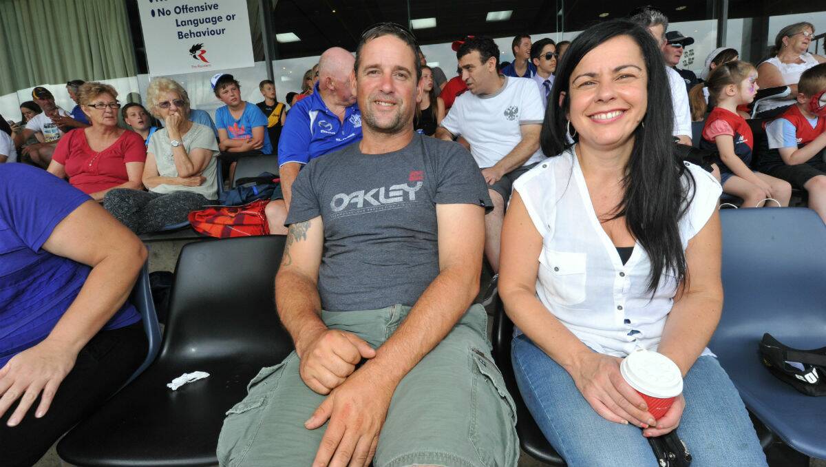 Rick Bethune and Angela Hontzogloy at Eureka Stadium. PICTURE: JEREMY BANNISTER