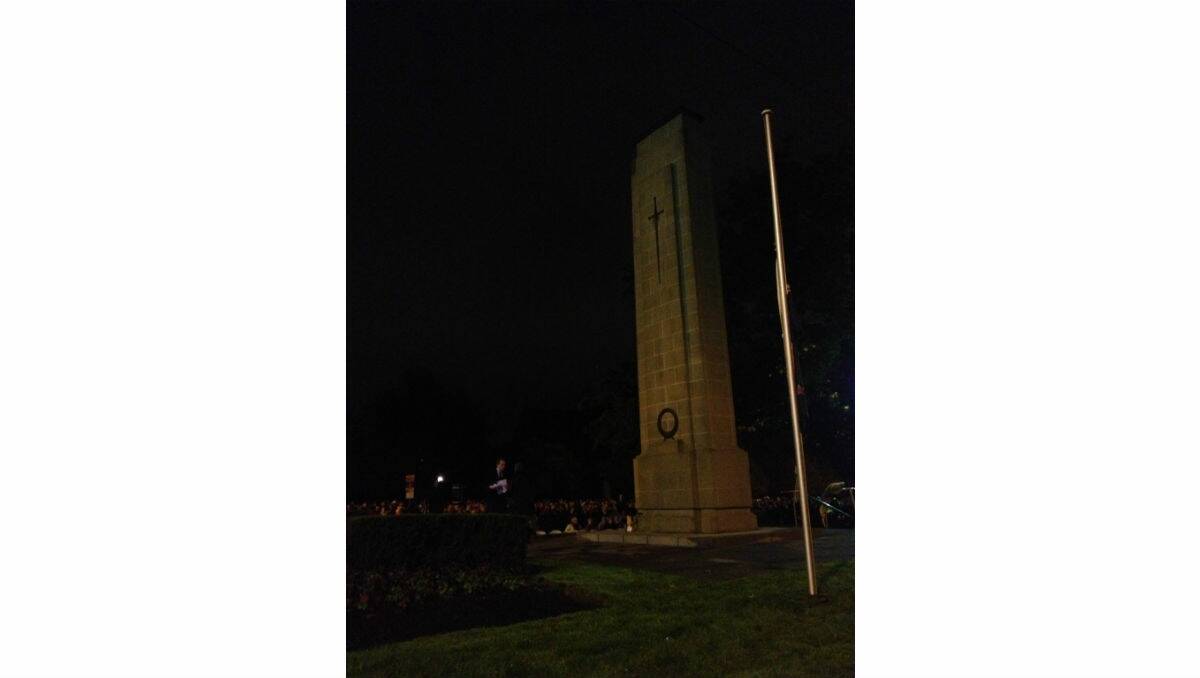 This morning's dawn service, sent in by Julie Bicknell.