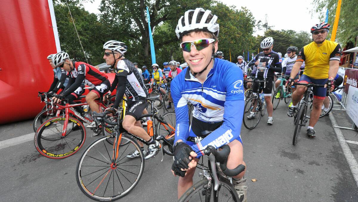 Jerome Wallace at the Ballarat Cycle Classic. PICTURE: JEREMY BANNISTER