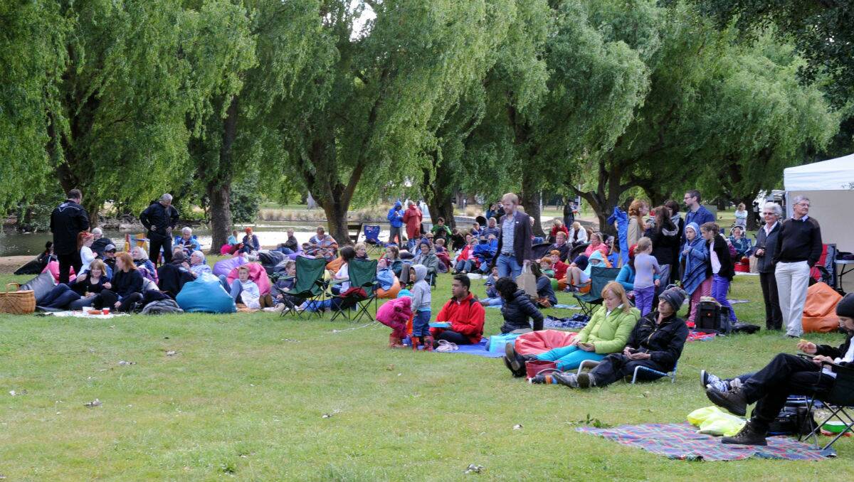 More than 200 people braved the weather for the first Summer Sundays event. PICTURE: JUSTIN WHITELOCK