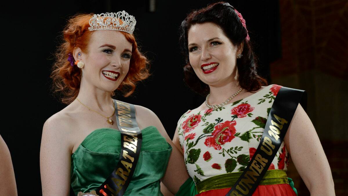 Miss Ballarat Beat Ivy Fox and runner-up Miss Flirtatious Belle. PICTURE: KATE HEALY
