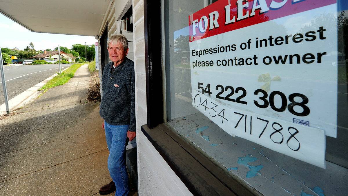 Hepburn Shire councillor Don Henderson wants businesses to flourish in empty shops. PICTURE: JEREMY BANNISTER
