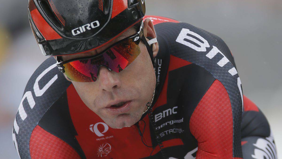 Cadel Evans riding in the seventeenth stage of the Tour de France in July, 2013. PICTURE: AP