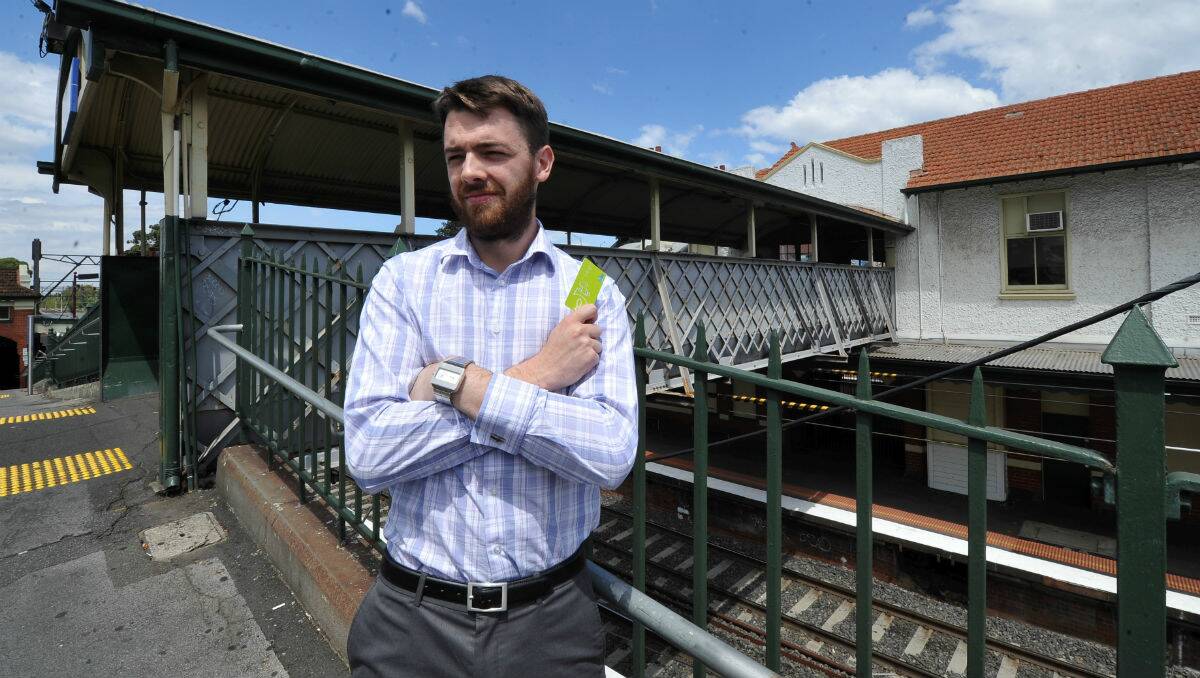 Reporter Matthew Dixon took myki on a road test to see if it overcharges regional commuters. PICTURE: LACHLAN BENCE