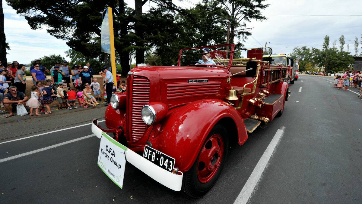 CFA Eureka Group at The Courier Begonia Parade. PICTURE: JEREMY BANNISTER
