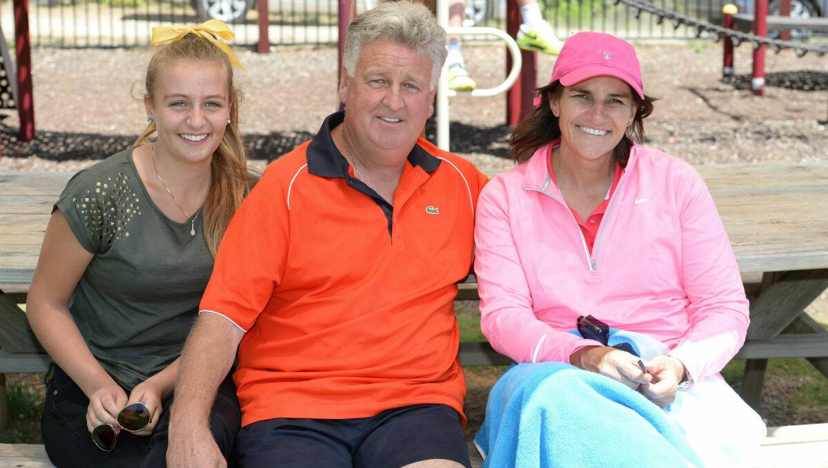 Stephanie Golightly, Barry Golightly and Julie Golightly from Barwon region. PICTURE: KATE HEALY