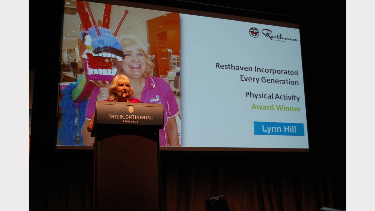Lyn Hill addressing a conference