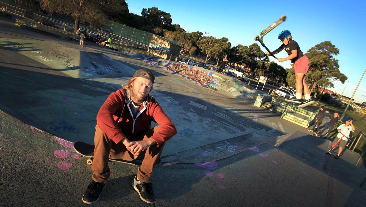 Matthew Carroll is worried about skatepark safety after an accident near Wollongong recently. Pic: Orlando Chiodo