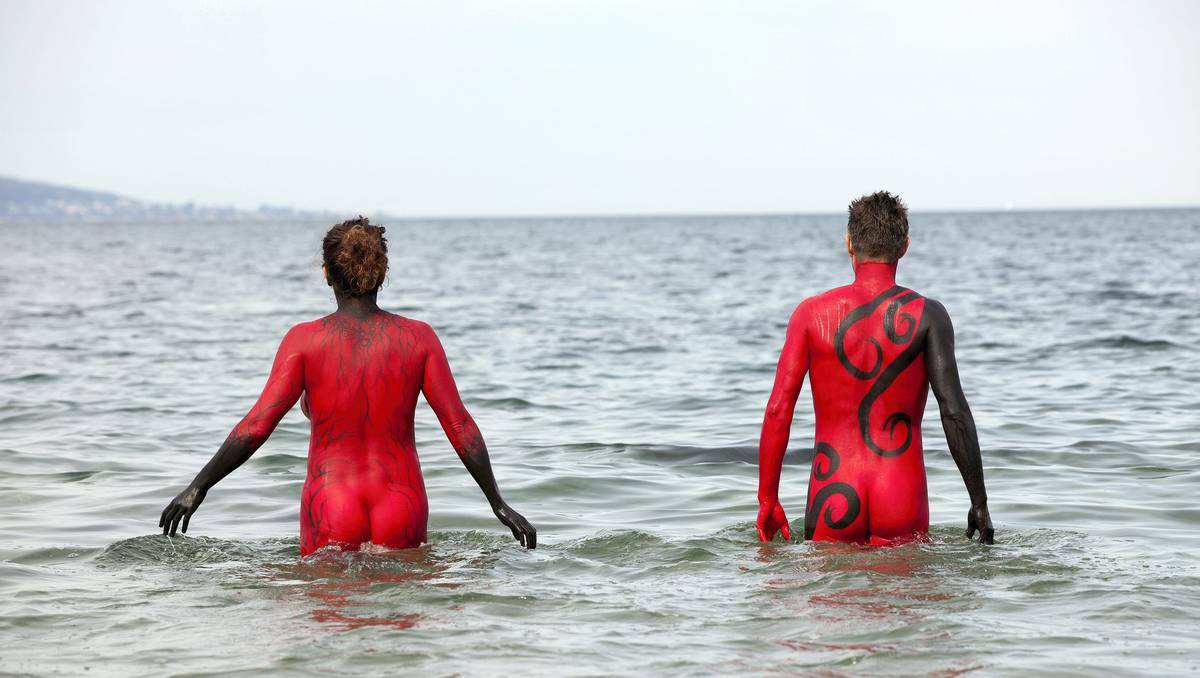 Tasmanian festival organisers were hoping to host a winter solstice nude swim in the Derwent River. Picture: Remi Chauvin