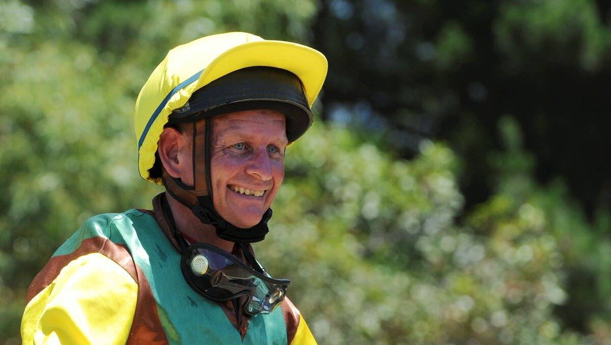Jockey Dean Larsson will ride Quick Shakes in the Burrumbeet Cup.